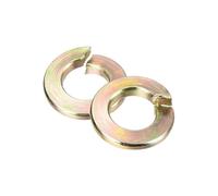 sourcing map 1/4" Split Lock Washer, 25Pcs Carbon Steel Spring Lock Washers Metal Split Ring Washer for Screw Bolts Machinery