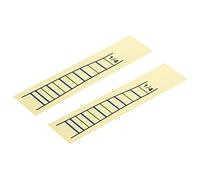 sourcing map 1/4 Violin Finger Position Markers Stickers Violin Fret Guide Scale Indicator Markers 1/4 Yellow for Learning Precise Finger Position, Pack of 2