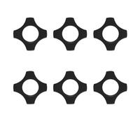 sourcing map 1.46" Quadrangular Rubber Microphones Rolling Protection Ring for KTV Mic Device Shake-proof Design Protects Against Falling and Slipping, Black