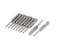 sourcing map 1/4inch Hex Shank T6 Torx Security Screwdrivers Bits 50mm Length 10pcs