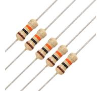 sourcing map 1/4W 250V 10K Ohm Axial Lead Carbon Film Resistors 100pcs
