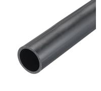 sourcing map 1.5 Inch PVC Rigid Tube Round Pipe Hardware Tubing 31.6mm(1 1/4 Inch) ID 38mm OD 350mm Dark Grey High Impact for Water Pipe Cable Sleeve