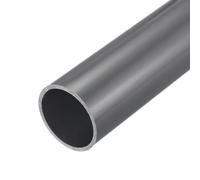 sourcing map 1.5 Inch PVC Rigid Tube Round Pipe Hardware Tubing 34.2mm ID 38mm OD 350mm Light Grey High Impact for Water Pipe Cable Sleeve