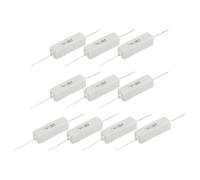 sourcing map 1.5 Ohm Ceramic Cement Resistor, 7W Power Wirewound Horizontal Cement Resistor Kit Tolerance 5% for Audio Equipment Power Adapters Frequency Divider Circuit Board(Pack of 10)