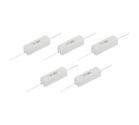 sourcing map 1.5 Ohm Ceramic Cement Resistor, 7W Power Wirewound Horizontal Cement Resistor Kit Tolerance 5% for Audio Equipment Power Adapters Frequency Divider Circuit Board(Pack of 5)