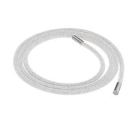 sourcing map 1.5 Yard 6 mm Rhinestone Tube Rope DIY Diamond String for DIY Trouser Hoodie Drawstring Sweaters Accessories Belt White