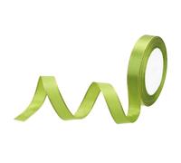 sourcing map 1.5cm 23m Wide Satin Ribbon with Gold Edges Border Grosgrain Fabric Ribbon for Gift Wrapping Wedding Bouquet, Army Green