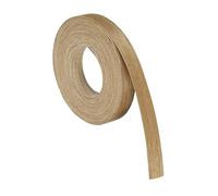 sourcing map 1.5cm x 8m Wood Veneer Edge Banding, Pre-Glued Flexible Ash Edging Strips, Iron on with Hot Melt Adhesive Wood Tape for Cabinet Repair and Furniture Restoration