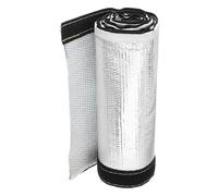 sourcing map 1.5mm Heat Shroud Aluminized Sleeving 2" ID x 3.2FT Aluminum Metallic Fiberglass Heat Shroud for Fuel Lines Cables Electrical Wiring