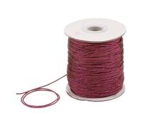 sourcing map 1.5mm Nylon String Cord 150 Yards Nylon Satin String Bracelet String Chinese Knotting Cord Beading Thread for Jewelry Making Braided Necklaces Macrame Trim Craft Burgundy Red