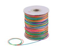 sourcing map 1.5mm Nylon String Cord 150 Yards Nylon Satin String Bracelet String Chinese Knotting Cord Beading Thread for Jewelry Making Braided Necklaces Macrame Trim Craft Colorful
