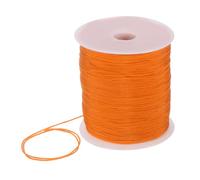 sourcing map 1.5mm Nylon String Cord 150 Yards Nylon Satin String Bracelet String Chinese Knotting Cord Beading Thread for Jewelry Making Braided Necklaces Macrame Trim Craft Neon Orange