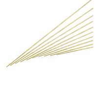 sourcing map 1.5mm x 500mm Brass Round Rod, Metal Solid Shaft Rods Lathe Bar Stock for DIY Crafts Model Car Helicopter Airplane 10pcs