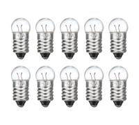 sourcing map 1.5V/0.3A E10 Mini Light Bulbs, 10Pcs Miniature Screw Bulbs Flashlight Bulbs for Scientific Experiment Lighting DIY Accessories, Warm Yellow Light