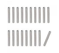 sourcing map 1.6x12mm Dowel Pins, 20pcs 304 Stainless Steel Round Head Flat Chamfered End Dowel Pin Bunk Bed Pins Shelf Pegs Support Shelves Fasten Elements