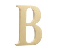 sourcing map 1.8 Inch House Letter, Brass Self-adhesive Mailbox Door Plaque, Brushed Finish Outdoor Address Sign for Office Hotel Apartments, Garden (Letter B, Gold Tone)