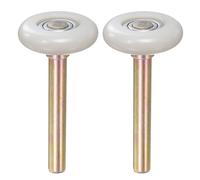 Sourcing Map 1.8" Nylon Garage Door Rollers, 2pcs, Quiet, Smooth Glide, Black