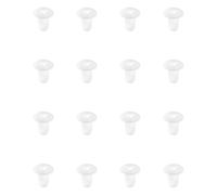 sourcing map 1.8mm Silicone Rubber Solid Plug Soft Flexible Stoppers T-Shaped Silicone Plugs for Hole Translucent White 16 Pieces, 1.8x3.2x3mm