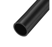 sourcing map 1.9 Inch PVC Rigid Tube Round Pipe 40.6mm ID 48mm OD 500mm Dark Grey High Impact for Water Pipe, Crafts, Decoration, Cable Sleeve