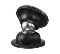 sourcing map 1.9" Magnetic Door Stopper, Soft Silicone Magnetic Doorstops for Wall and Floor Mount, No Drilling Door Holder with Adhesive for RV Baggage Doors, Home, Office, Black