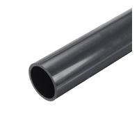 sourcing map 1.97 Inch PVC Rigid Tube Round Pipe 42.6mm ID 50mm OD 12" High Impact for Water Pipe, Aquarium, Fish Tank, Greenhouse Garden, Deep Grey