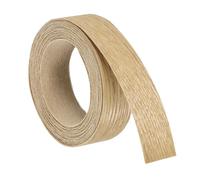 sourcing map 1.9cm x 3 m Wood Veneer Edge Banding, Pre-Glued Flexible Ash Edging Strips, Iron on with Hot Melt Adhesive Wood Tape for Cabinet Repair and Furniture Restoration
