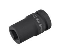 sourcing map 1" Drive by 22mm Square Impact Socket, CR-MO 80mm Length, Standard Metric Sizes