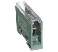 sourcing map 1 in 1 Out Rail Terminal Blocks, 690V 100A Connectors Power Distribution Block with Flame-Retardant Housing for Power Distribution Cabinets 18mm W 6-2AWG Gauge