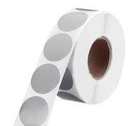sourcing map 1 Inch Circle Dot Stickers Color Coding Labels Blank Round Label Waterproof Self-Adhesive Sticker for Envelope Document Organize Gift Box (Silver, 1 Roll, 1000Pcs/Roll)