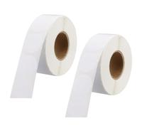 sourcing map 1 Inch Circle Dot Stickers Color Coding Labels Blank Round Label Waterproof Self-Adhesive Sticker for Envelope Document Organize Gift Box (White, 2 Roll, 2000Pcs/Roll)