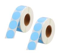 sourcing map 1 Inch Circle Dot Stickers Color Coding Labels Blank Round Label Waterproof Self-Adhesive Sticker for Envelope Document Organize Gift Box (Light Blue, 2 Roll, 2000Pcs/Roll)