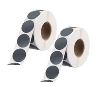 sourcing map 1 Inch Circle Dot Stickers Color Coding Labels Blank Round Label Waterproof Self-Adhesive Sticker for Envelope Document Organize Gift Box (Gray, 2 Roll, 2000Pcs/Roll)