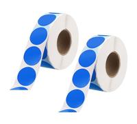 sourcing map 1 Inch Circle Dot Stickers Color Coding Labels Blank Round Label Waterproof Self-Adhesive Sticker for Envelope Document Organize Gift Box (Dark Blue, 2 Roll, 2000Pcs/Roll)