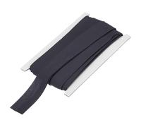 sourcing map 1 Inch Double Fold Bias Tape Continuous Bulk Cotton Bias Tape for Sewing Seaming Quilting Hemming Binding Crafts (Gray Black 12 Yards)