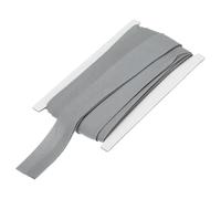 sourcing map 1 Inch Double Fold Bias Tape Continuous Bulk Cotton Bias Tape for Sewing Seaming Quilting Hemming Binding Crafts (White Gray 12 Yards)