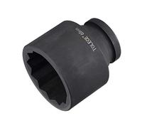 sourcing map 1-Inch Drive 65mm 12-Point Impact Socket, CR-MO Steel 97mm Length, Standard Metric Sizes