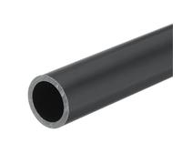 sourcing map 1 Inch PVC Rigid Tube Round Pipe Tubing Hardware Tubing 19.4mm ID 25mm OD 20cm/8" Dark Grey High Impact for Water Pipe