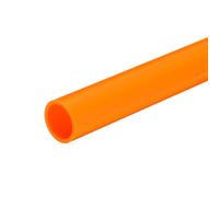 sourcing map 1 Inch PVC Rigid Tube Round Pipe Tubing Hardware Tubing 21mm ID 25mm OD 330mm/13 Orange High Impact for Water Pipe Crafts