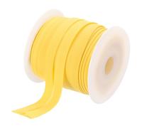 sourcing map 1 Inch Single Fold Bias Tape Polyester Continuous Bulk Bias Tape for Sewing, Seaming Quilting Hemming Binding Crafts (Yellow 25 Yards)