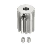 sourcing map 1 Mod 11T Spur Gear 4mm Bore, 304 Stainless Steel Pinion Gear, 20°Pressure Angle, for Spur Rack and RC Model Car or Motor DIY