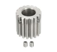 sourcing map 1 Mod 17T Spur Gear 10mm Bore, 304 Stainless Steel Pinion Gear, 20°Pressure Angle, for Spur Rack and RC Model Car or Motor DIY