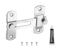sourcing map 1-Pack Flip Latch Gate Latch, 2.8 Inch Stainless Steel Flip Door Sliding Latches Barn Door Lock for Bathroom Barn Fence Pet Cage Garage Window, Brushed Silver
