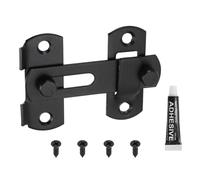 sourcing map 1-Pack Flip Latch Gate Latch, 2 Inch Stainless Steel Flip Door Sliding Latches Barn Door Lock for Bathroom Barn Fence Pet Cage Garage Window, Matte Black