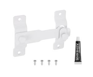 sourcing map 1-Pack Flip Latch Gate Latch, 3.3 Inch Stainless Steel Flip Door Sliding Latches Barn Door Lock for Bathroom Barn Fence Pet Cage Garage Window, Matte White