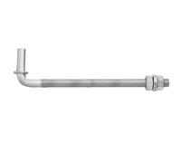 sourcing map 1 Pack J Bolt Gate Hinge, 10" Galvanized Steel Farm Gate Hinges, J-Bolt Chain Link Fence with 5/8" Male Pin for Back Yard, Farm Garden Door