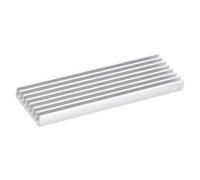 sourcing map 1 Pack M.2 2280 Nvme SSD Heatsink Cooler with Thermal Pad Alloy Aluminum Heat Sink Cooling Sink for PC Laptop, 70x22x6mm, White