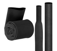 sourcing map 1 Pack of 3.3ft 1.57" Dia Fishing Rod Heat Shrink Tube, 40mm Non Slip Waterproof Shrink Handle Grip Tubing Wrap for Sport, Fitness Handle, Black Frosted