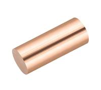 sourcing map 1 Pack Pure Copper Round Rod 24mm/0.95 Inch Diameter 56mm/2.21 Inch Length Solid Copper Rod Lathe Bar Stock for DIY Metal Craft Metal Working Hobbies