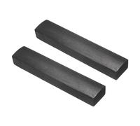 sourcing map 1 Pair Calligraphy Paper Weights, 7.1" Wooden Paperweight Desk Accessory for Home Office Calligraphy Practice Drawing Writing, Gift for Writers Professionals, Black