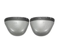 sourcing map 1 Pair Metal Foot Guard Toe Cover for Work Shoes US Size Male 8.5/Female10 Safety Shoe Caps with Rubber for Men and Women Factory Workplace Protection, Gray